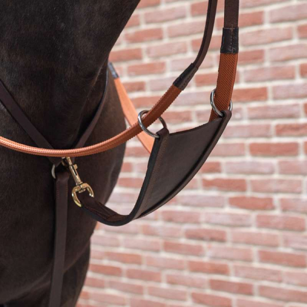 Bavette de martingale en cuir premium