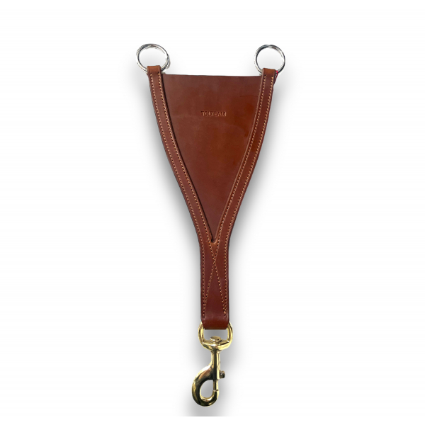 Bavette de martingale en cuir premium